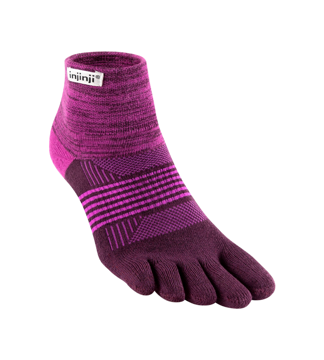 Injinji - Medias TRAIL Midweight Mini-Crew Coolmax VIOLET
