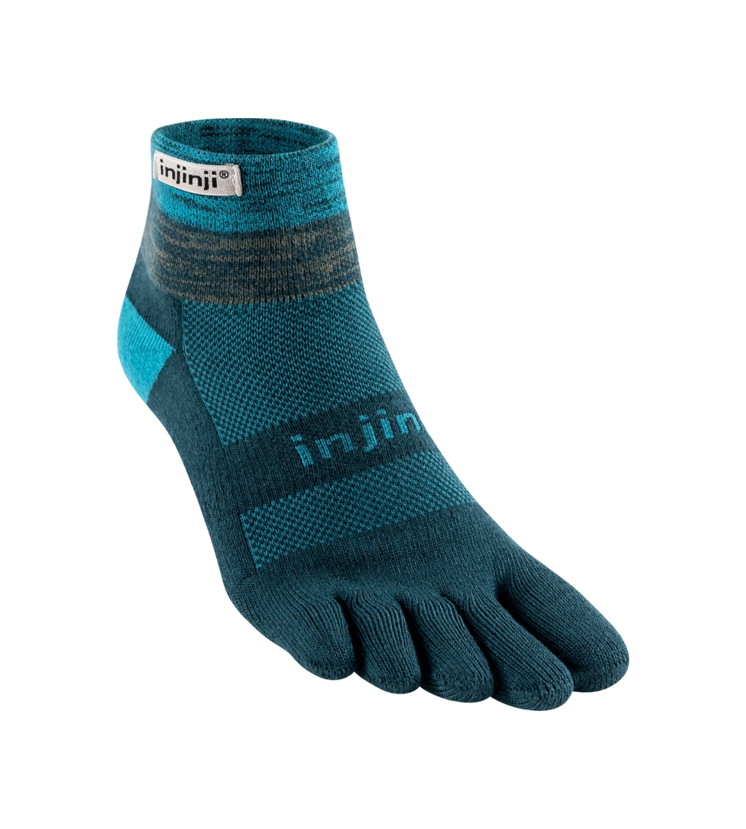 Injinji - Medias TRAIL Midweight Mini-Crew Coolmax MIDNIGHT