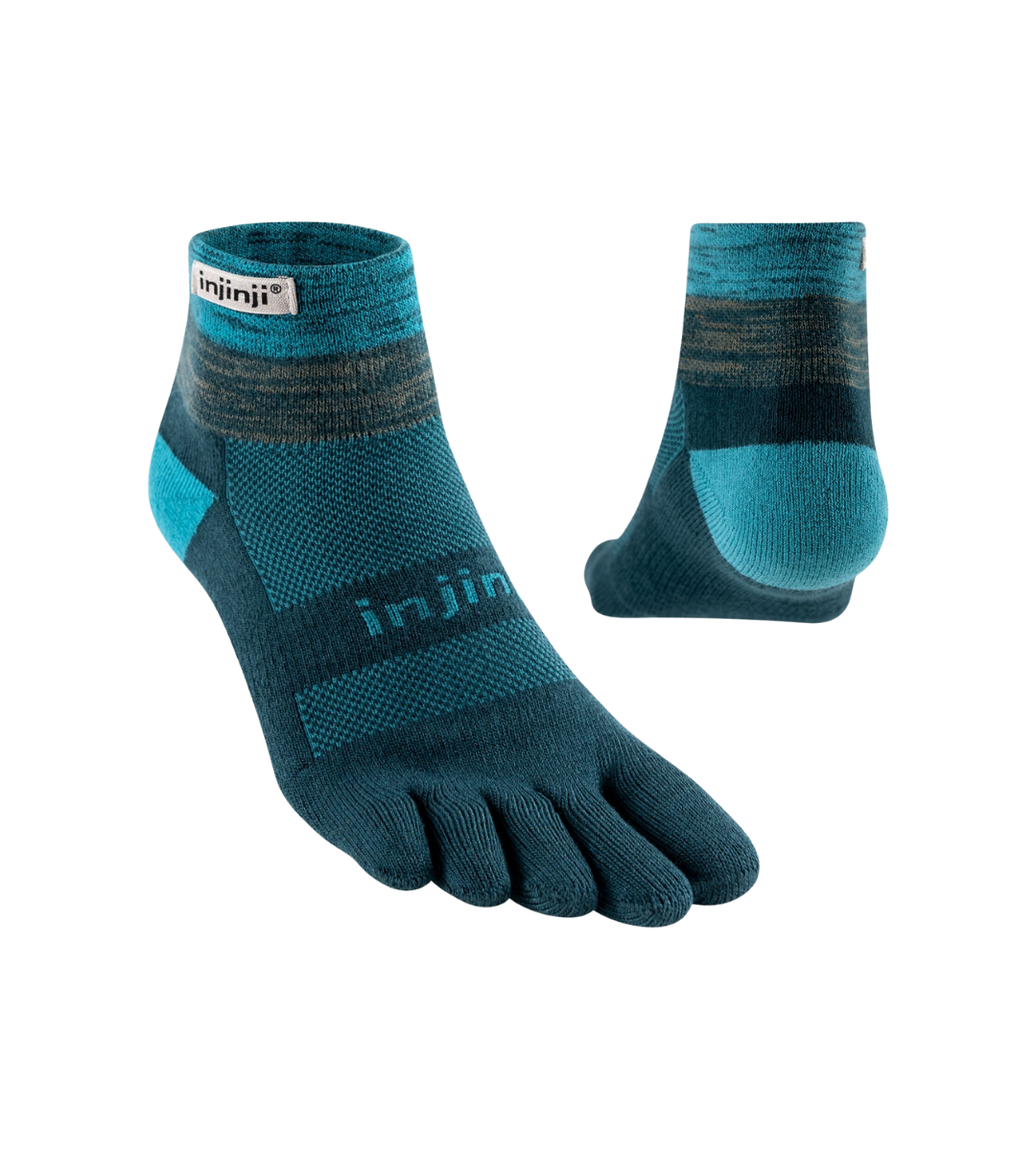 Injinji - Medias TRAIL Midweight Mini-Crew Coolmax MIDNIGHT