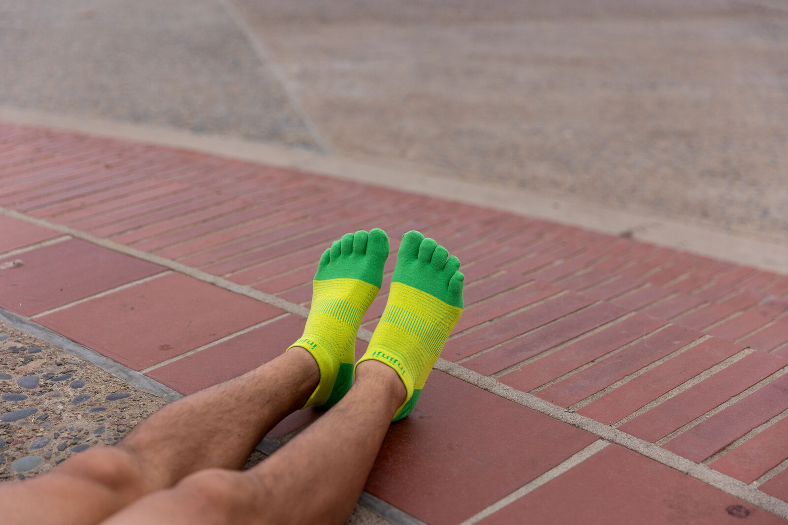 Injinji - Medias RUN Lightweight No-Show Coolmax Clover