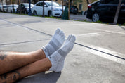 Injinji - Medias RUN Lightweight No-Show Coolmax Tangelo