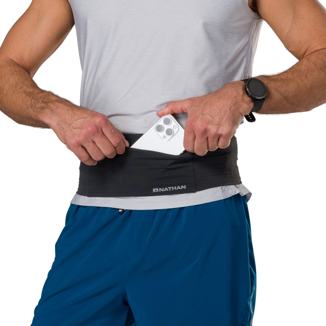 Cinturón para correr - The Zipster MAX - Negro