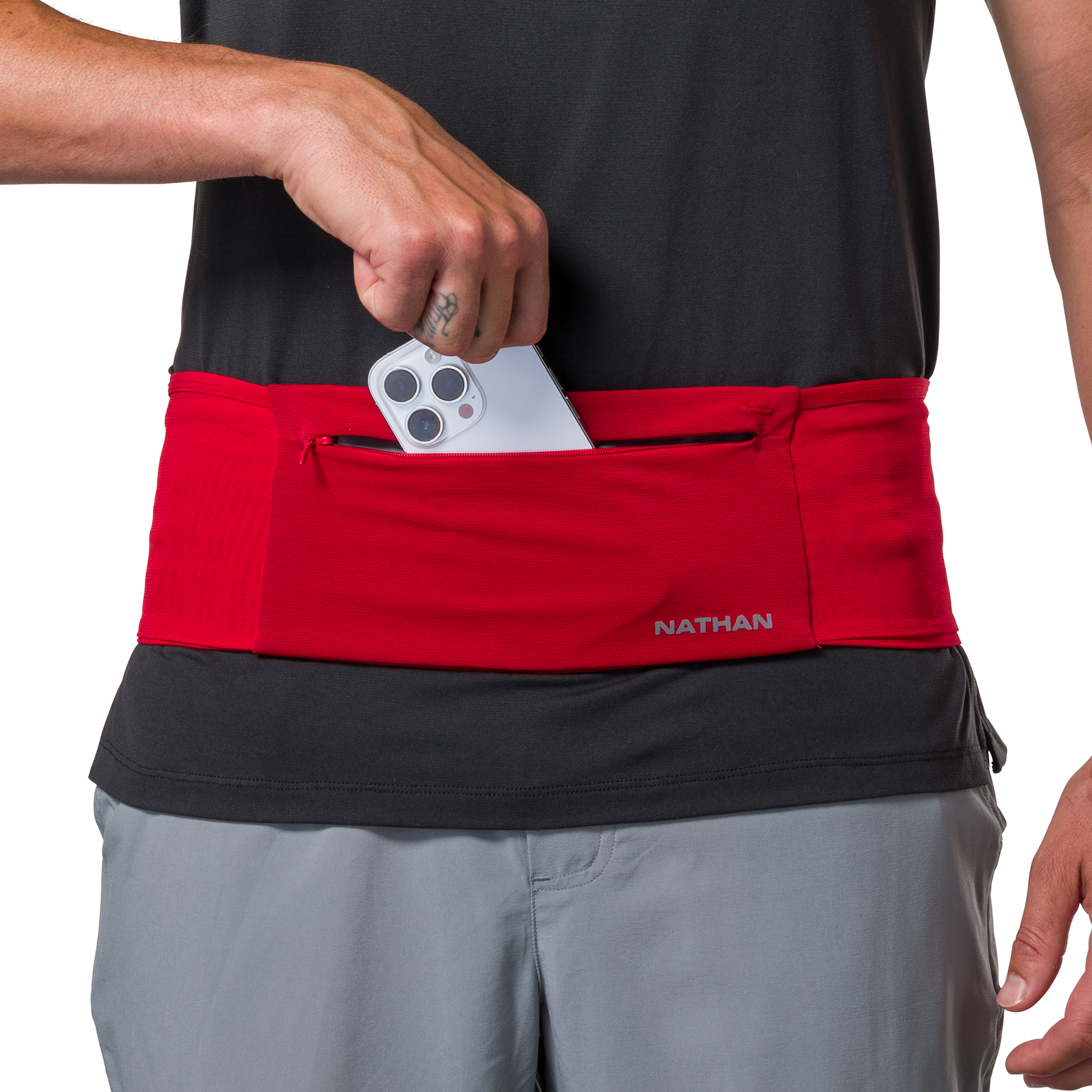 Cinturón para correr - The Zipster MAX - Rojo