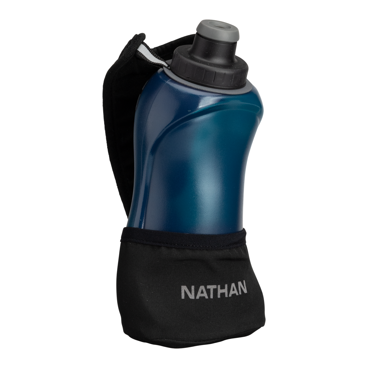 Botella de mano QuickSqueeze Lite - 18 oz Negra