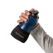 Botella de mano QuickSqueeze Lite - 18 oz Negra