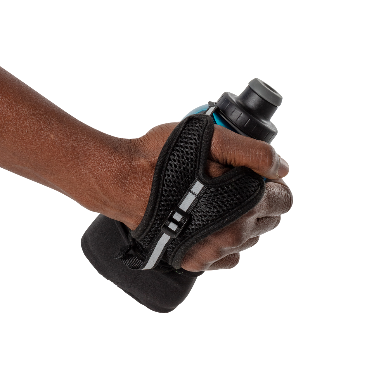 Botella de mano QuickSqueeze Lite - 12 oz Negra