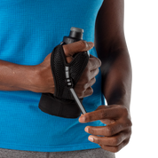 Botella de mano QuickSqueeze Lite - 12 oz Negra