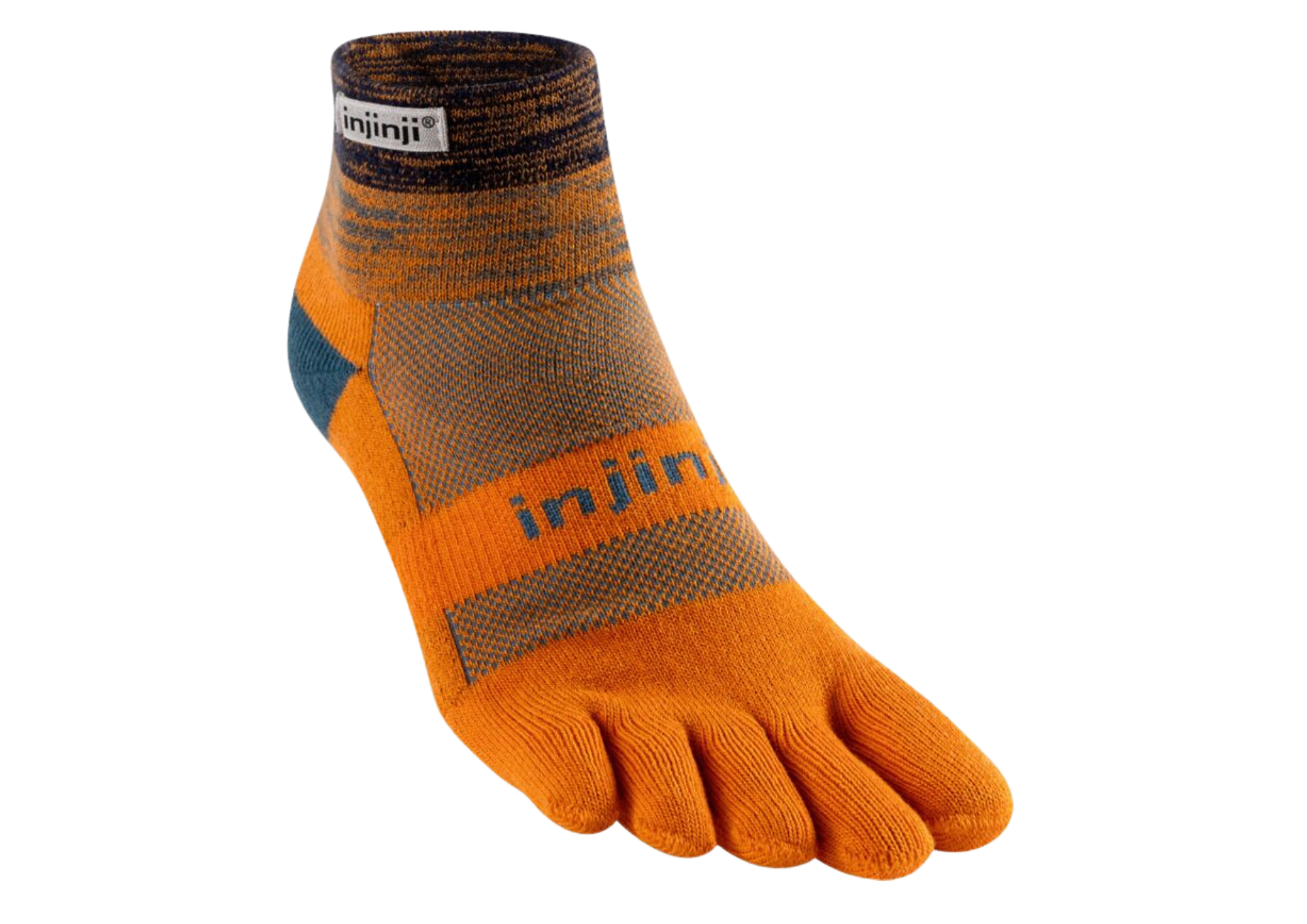 Injinji - Medias TRAIL Midweight Mini-Crew Coolmax Harvest